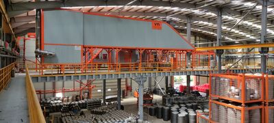 Automatic powder coat oven