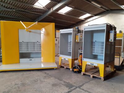 small powder booth