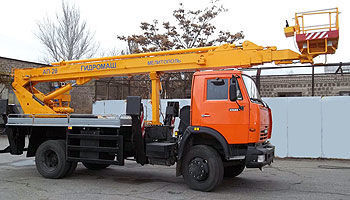 new KamAZ AP-28 bucket truck