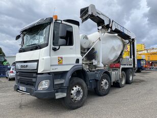 damaged Stetter  on chassis DAF CF 450 FAD  concrete mixer truck