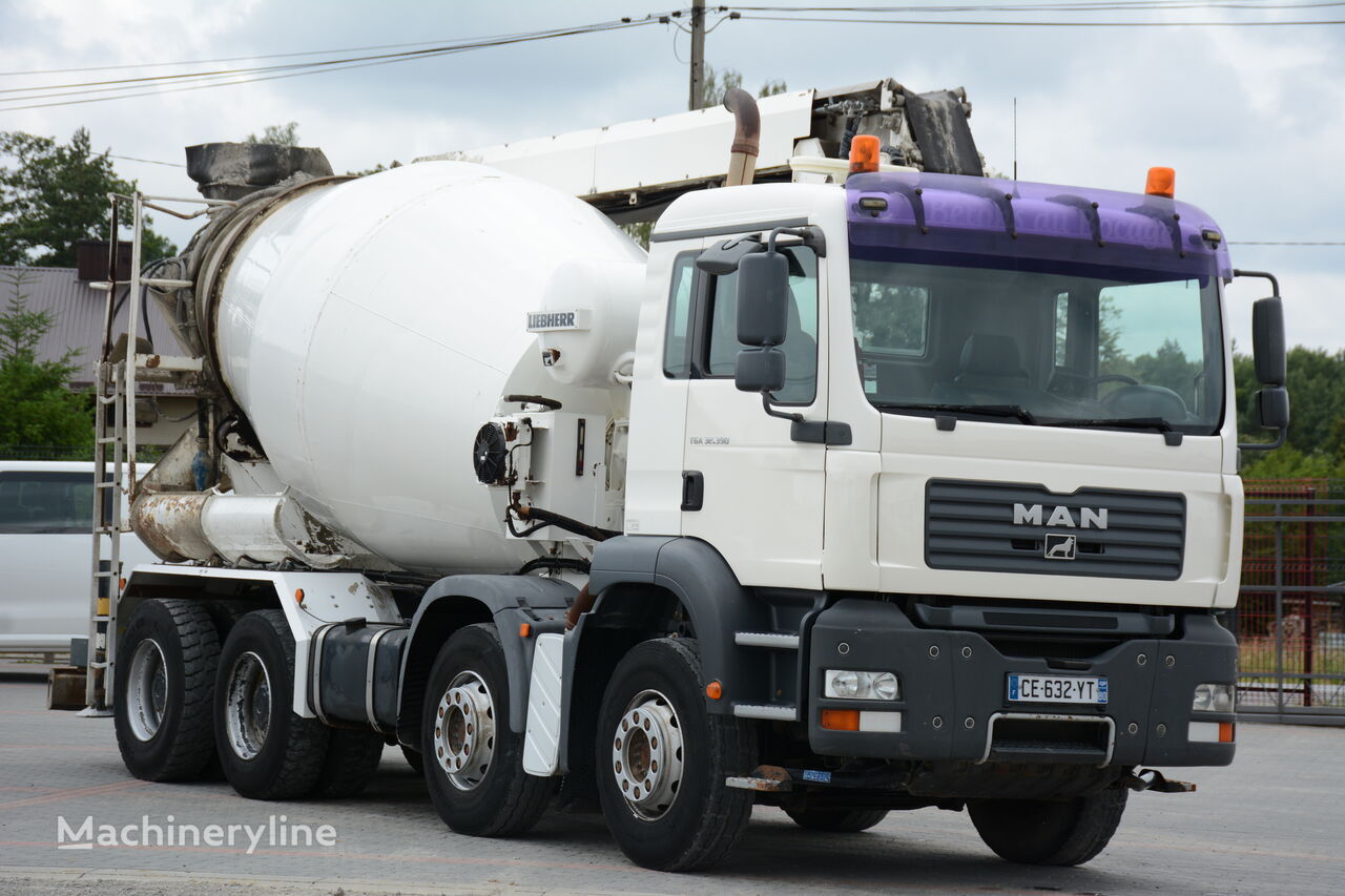 Liebherr  on chassis MAN TGA 32.390  concrete mixer truck
