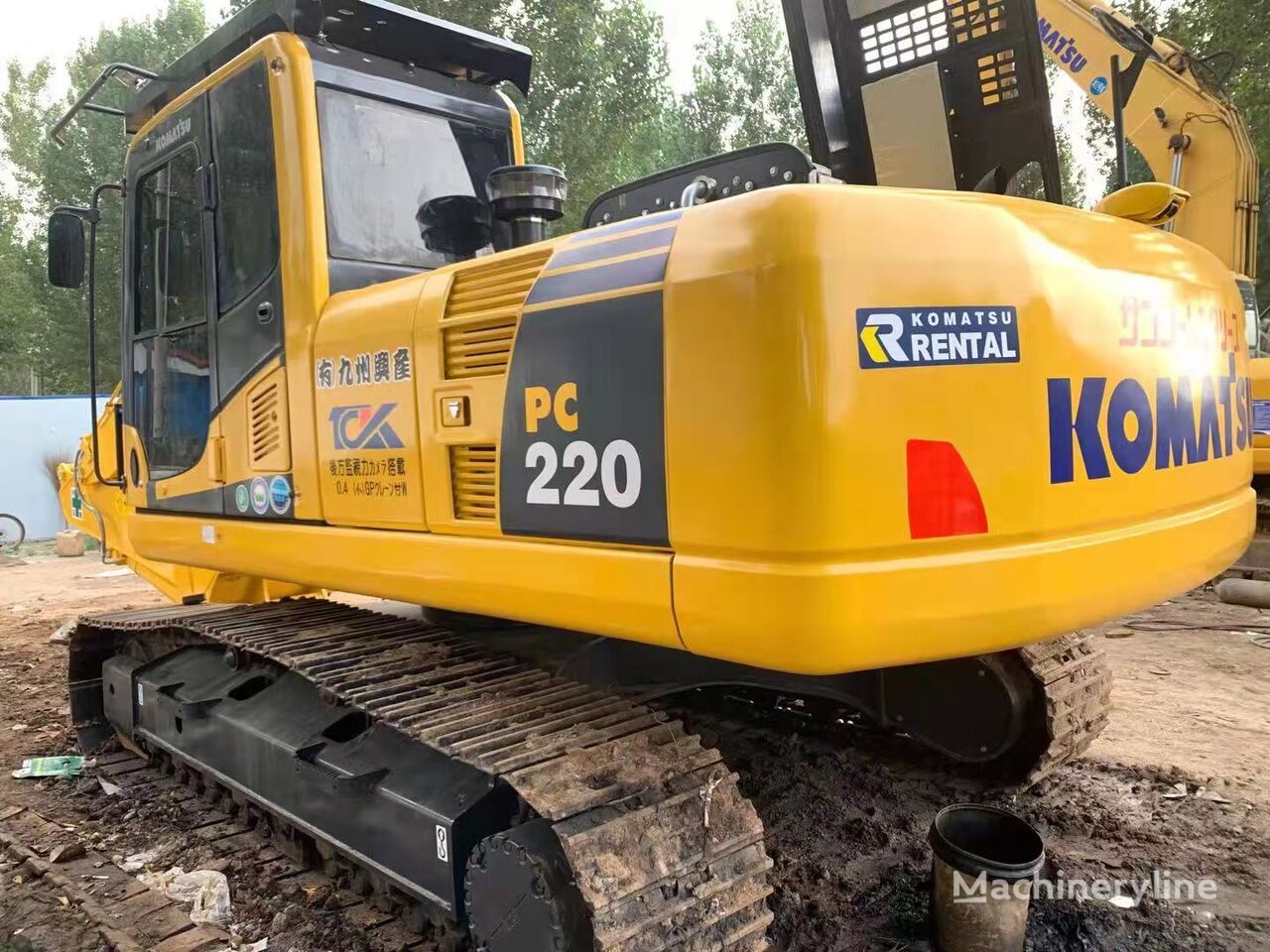 Komatsu PC220 tracked excavator